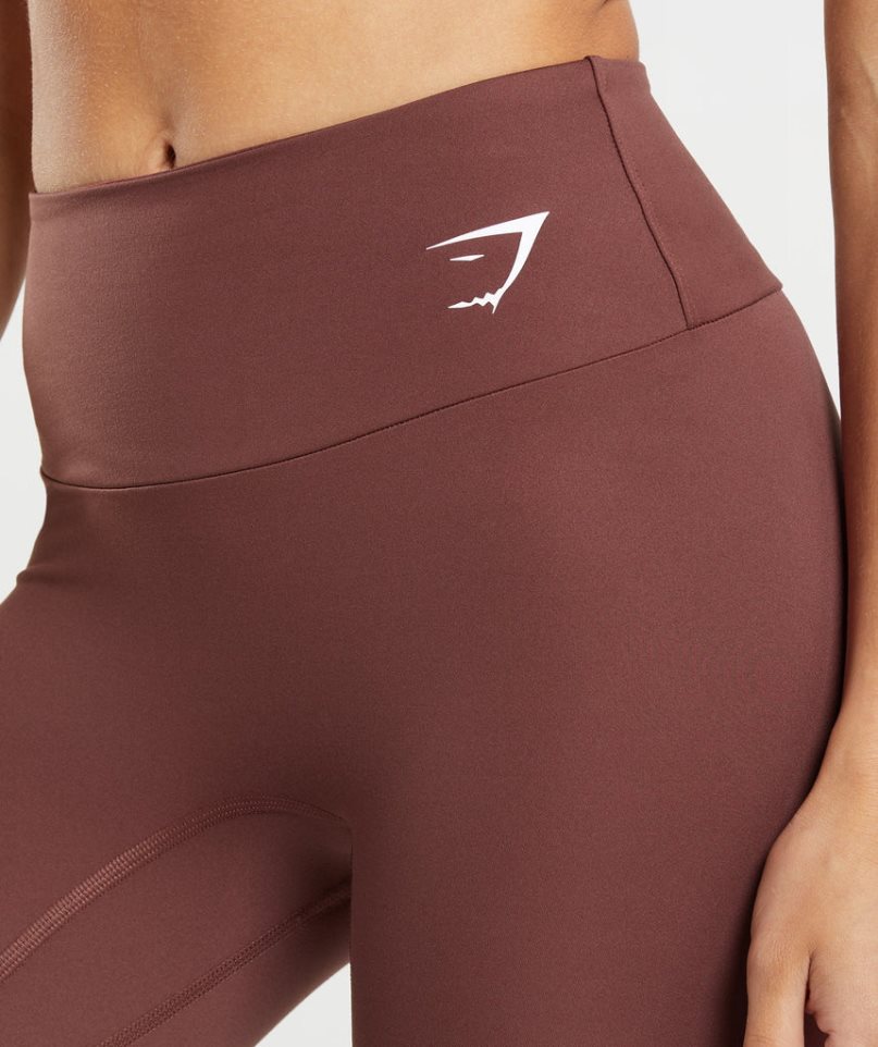 Women's Gymshark Training Leggings Brown | NZ 9TILCW